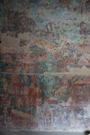 Right Room Wall Mural in Bonampak's Acropolis - bonampak mayan ruins,bonampak mayan temple,mayan temple pictures,mayan ruins photos